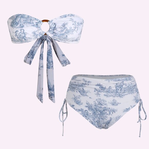 NWT Cider Blue and White bikini - Picture 2 of 11